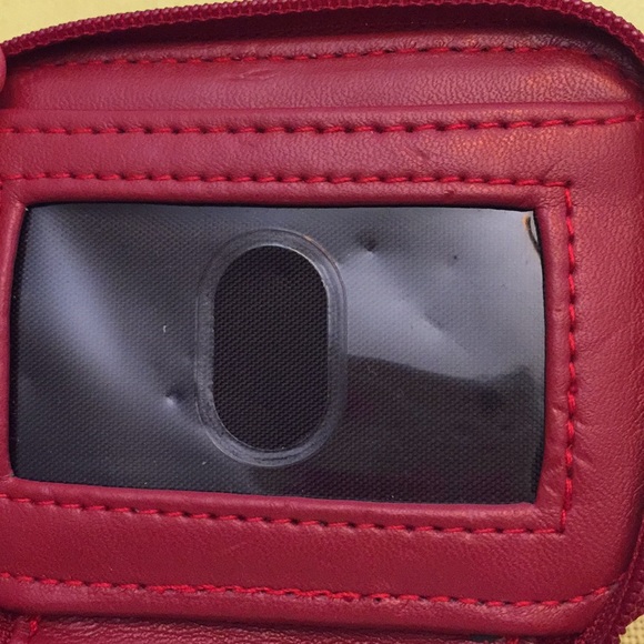 Rolfs leather zipper jewelry pouch VGUC/card slot - Picture 5 of 8